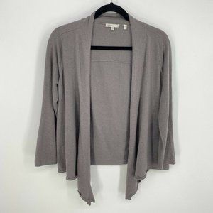 Vince Brown Knit Open Front Shrug Cardigan FLAW